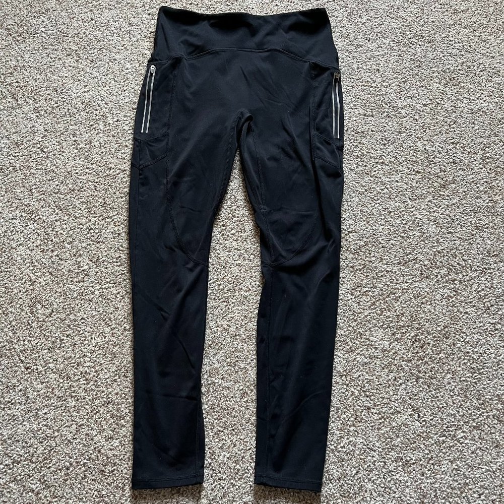 Fabletics Medium Black High Rise Full Leggings w/ Pockets